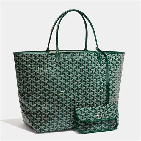 goyard green tote bag|authentic goyard tote.